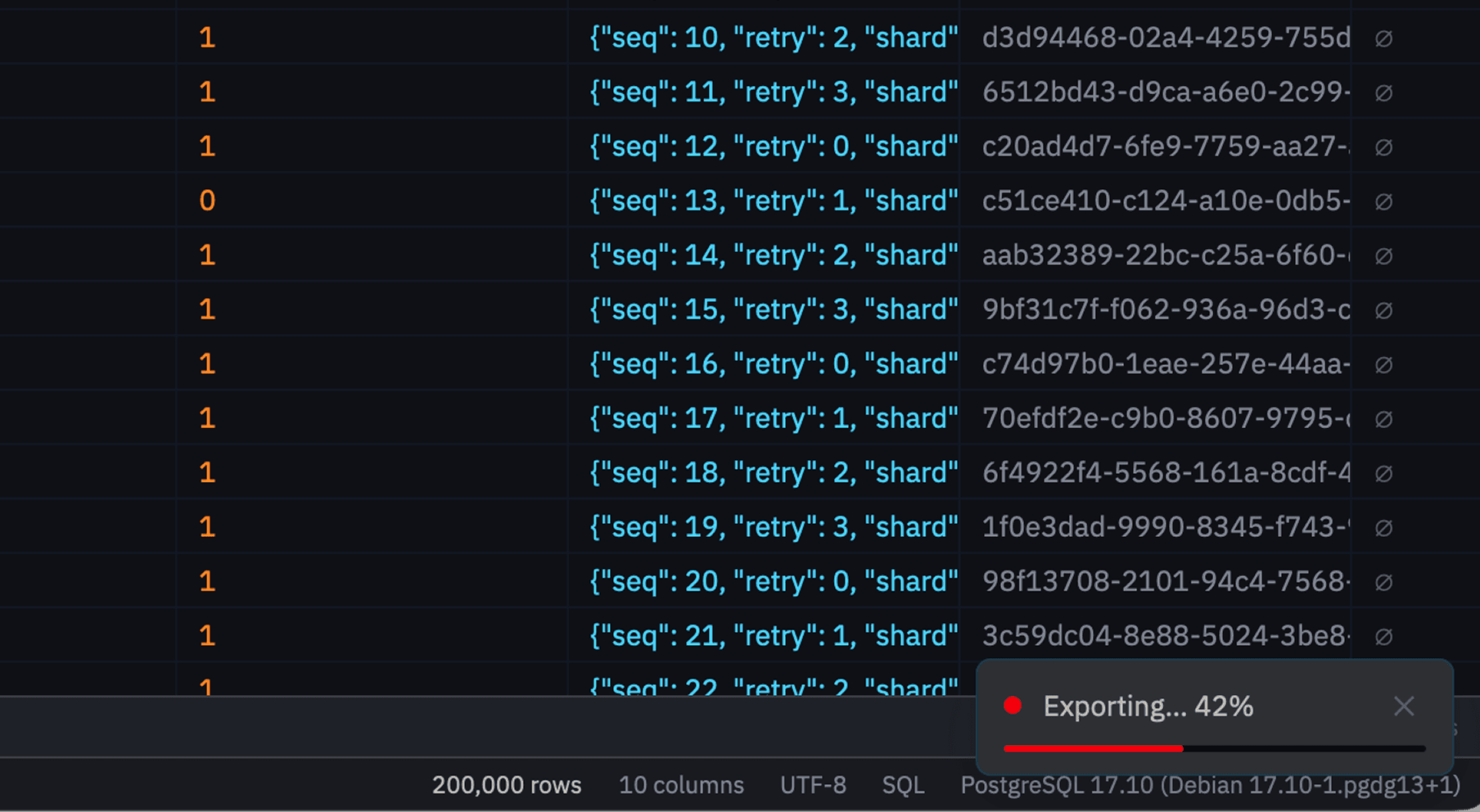 Export flow